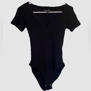 Black Brave soul bodycon bodysuit